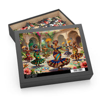 African Heritage Courtyard Celebration Puzzle (120, 252, 500-Piece)