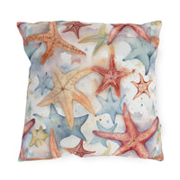 Starfish Beach Vibe Patterned Outdoor Pillows