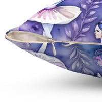 Sugar Plum Ballerinas Spun Polyester Square Pillow
