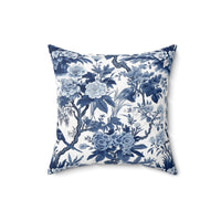 Tropical Chinoiserie Spun Polyester Square Pillow
