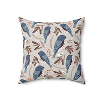 Sitting Still Spun Polyester Square Pillow