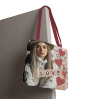 Love Tote Bag | Romantic Aesthetic Tote Bag for Women, Book Lovers, Dreamers & Everyday Elegance