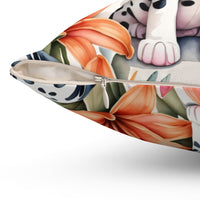 Dalmatian Delight: Tiger Lily Dreams Pillow
