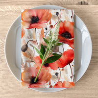 California Poppy Table Napkins