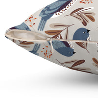 Sitting Still Spun Polyester Square Pillow