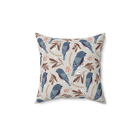 Sitting Still Spun Polyester Square Pillow