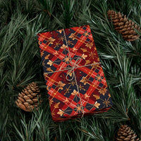 Ethnic Red Gold Gift Wrap Papers