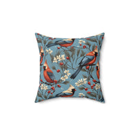Waltz of The Cardinals Holiday Square Pillow