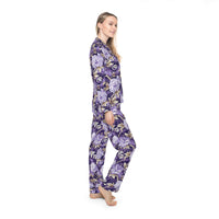 Lady Indigo Women's Luxury Satin Pajamas (AOP)