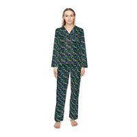 Pampas Carnivale Women's Luxury Satin Pajamas (AOP)