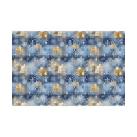 Golden Snowflake In The Sky Gift Wrap Papers