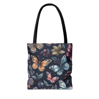 Midnight Butterflies Shopping Tote Bag