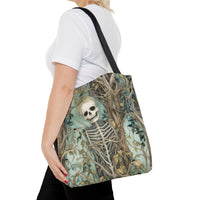 Skeleton Halloween Trick or Treat Adult Tote Bag