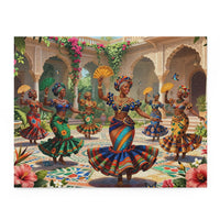African Heritage Courtyard Celebration Puzzle (120, 252, 500-Piece)
