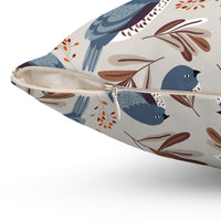 Sitting Still Spun Polyester Square Pillow