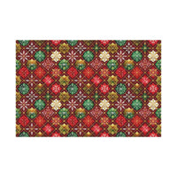 Red Green Geometric Gift Wrap Papers