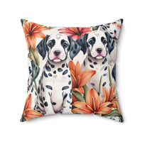 Dalmatian Delight: Tiger Lily Dreams Pillow