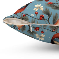 Waltz of The Cardinals Holiday Square Pillow