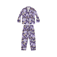 Lady Indigo Women's Luxury Satin Pajamas (AOP)