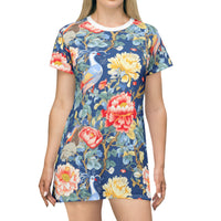 Sophisticated Aviary T-Shirt Dress (AOP)