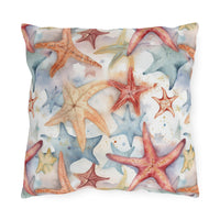 Starfish Beach Vibe Patterned Outdoor Pillows