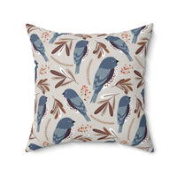 Sitting Still Spun Polyester Square Pillow
