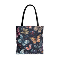 Midnight Butterflies Shopping Tote Bag