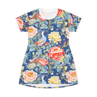 Sophisticated Aviary T-Shirt Dress (AOP)