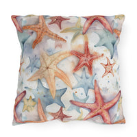 Starfish Beach Vibe Patterned Outdoor Pillows