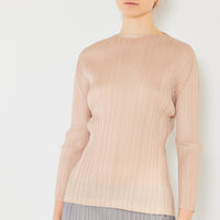 Marina West Swim Pleated Long Sleeve Boatneck Top