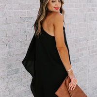 Single Shoulder Kimono Sleeve Mini Dress