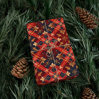 Ethnic Red Gold Gift Wrap Papers