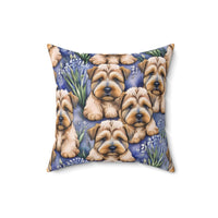 Dandelion Wheaten Spun Polyester Square Pillow