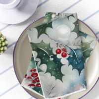 Winter Evening Hollies Napkins