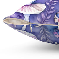 Sugar Plum Ballerinas Spun Polyester Square Pillow