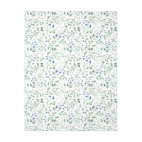 Petals of Bliss Reversible Velveteen Minky Blanket