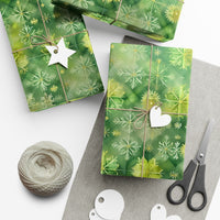 Evergreen Snowflakes Gift Wrap Papers