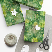 Evergreen Snowflakes Gift Wrap Papers