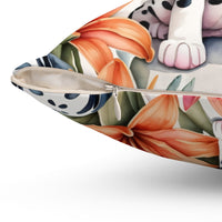 Dalmatian Delight: Tiger Lily Dreams Pillow