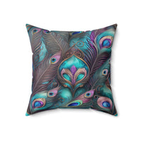 Yumigara Pillow with Peacock Feathers