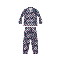 Cherry and Magnolia Bloom Women's Luxury Satin Pajamas (AOP)