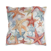 Starfish Beach Vibe Patterned Outdoor Pillows