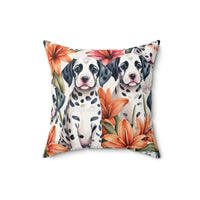 Dalmatian Delight: Tiger Lily Dreams Pillow