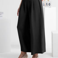 Wide Leg Elastic Waist Pants