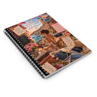 Great Opportunities Find Me (Pink Floral)Spiral Notebook - Ruled Line