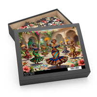 African Heritage Courtyard Celebration Puzzle (120, 252, 500-Piece)