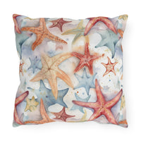 Starfish Beach Vibe Patterned Outdoor Pillows