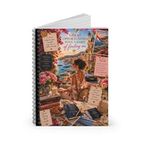 Great Opportunities Find Me (Pink Floral)Spiral Notebook - Ruled Line
