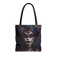 Hibiscus Dia De Las Muerte Gypsy Halloween Trick or Treat Loot Bag