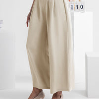 Wide Leg Elastic Waist Pants